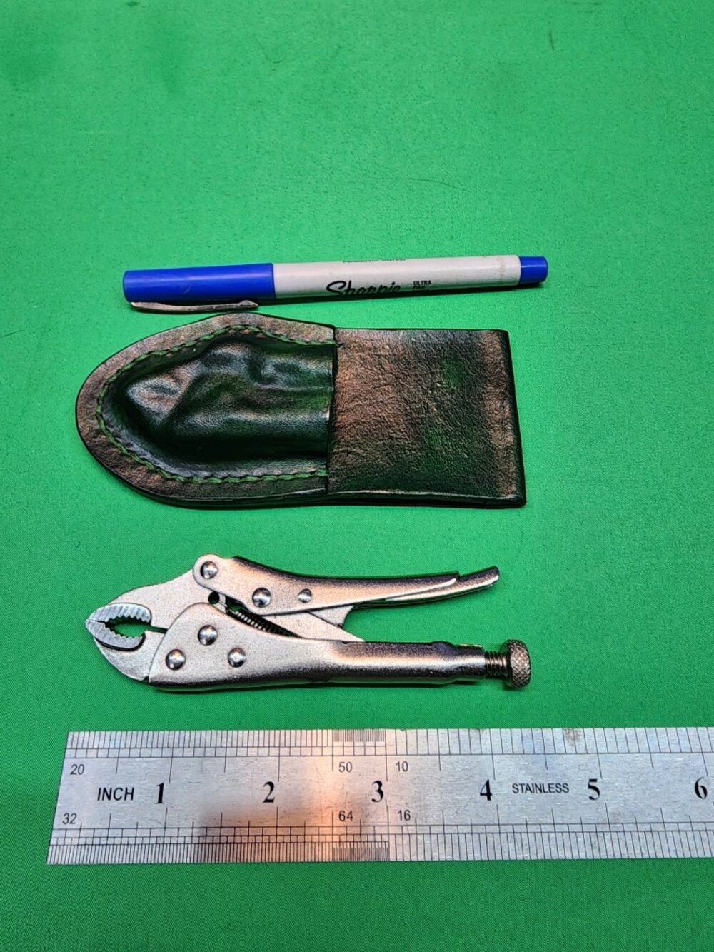 New Homemade Leather Pouch with Mastercraft Mini Vice Grips - Picture 4 of 13
